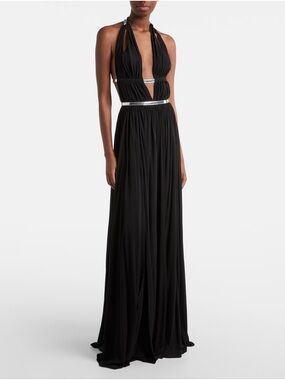 Alaïa Black Deep Plunge Red Carpet Dress